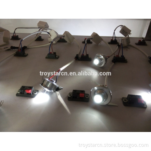 Modern design mini spot 1 watt led recessed ceiling light with high grade chip for concentrating the lighting